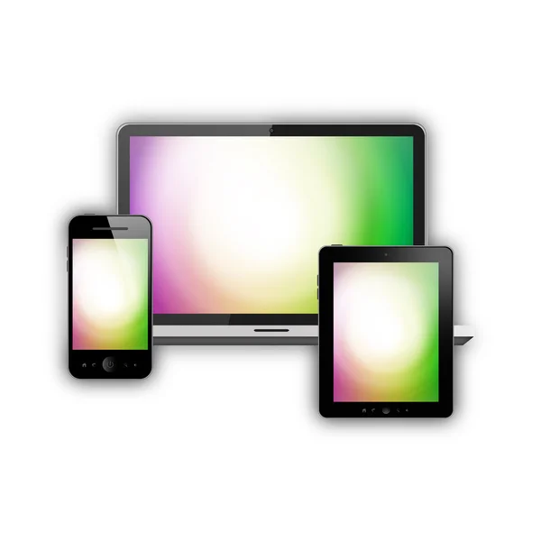 Gadgets avec écrans verts — Photo