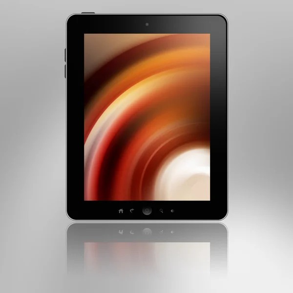 Tablet pc com tela marrom — Fotografia de Stock