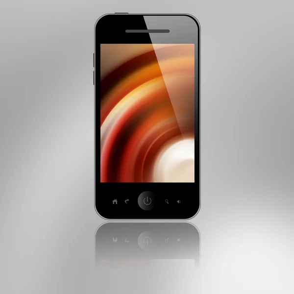 Phone with brown screen — Stock Photo, Image