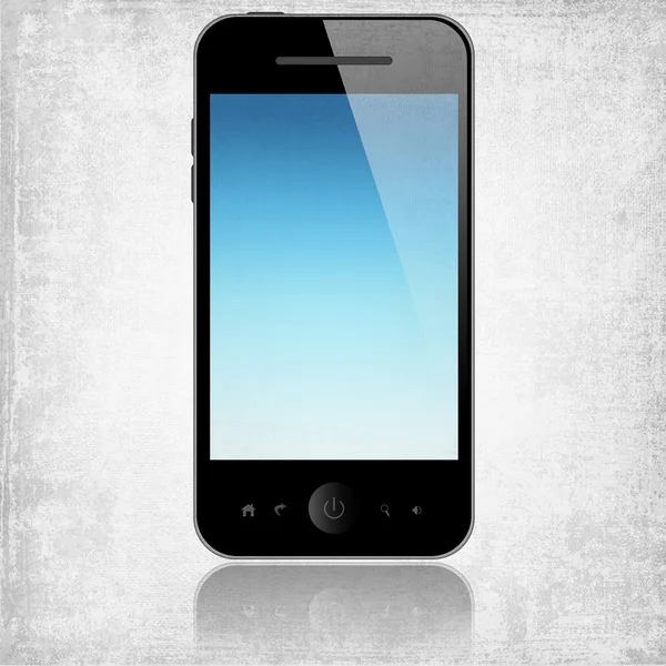 Telefoon met blauw scherm — Stockfoto