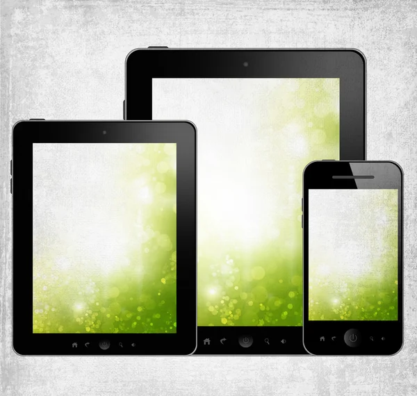 Tablet PC y teléfono móvil — Foto de Stock