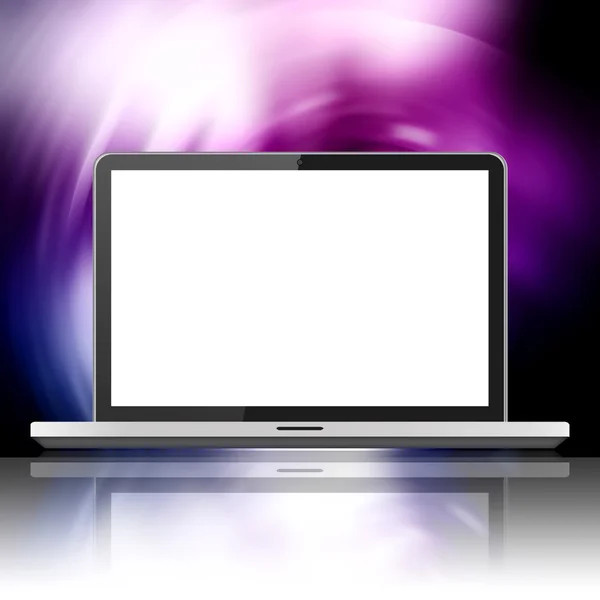 Laptop with blank screen — Stock Photo, Image