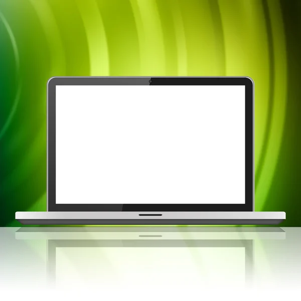 Laptop with blank screen — Stock Photo, Image