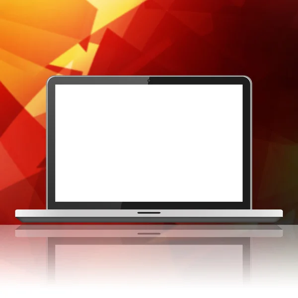 Laptop with blank screen — Stock Photo, Image