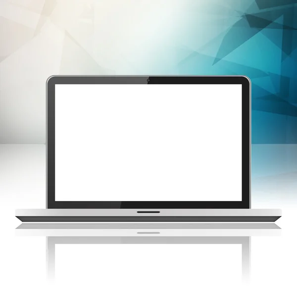 Laptop with blank screen — Stock Photo, Image