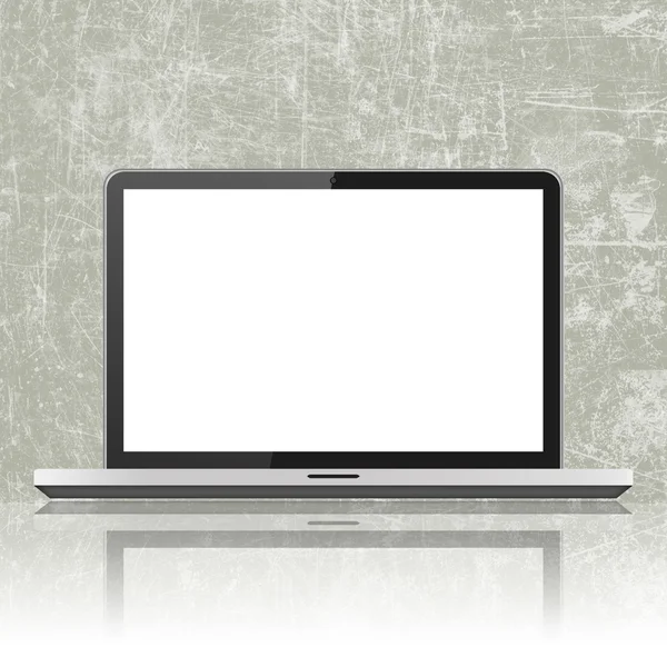 Laptop with blank screen — Stock Photo, Image