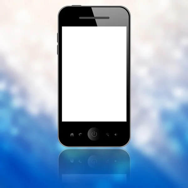 Telefon komórkowy na niebiesko — Zdjęcie stockowe