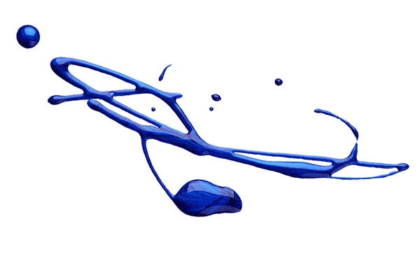 파란색 매니큐어 — 스톡 사진