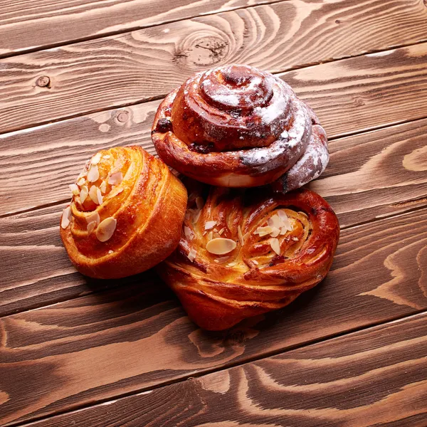 Fresh tasty buns — Stock Photo, Image