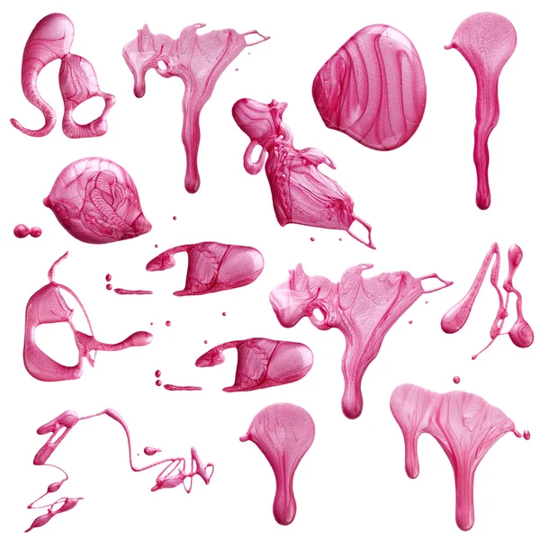Blots de esmalte rosa — Fotografia de Stock
