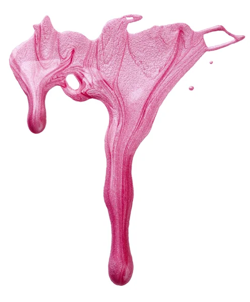 Blots of pink nail polish — Stock Photo, Image