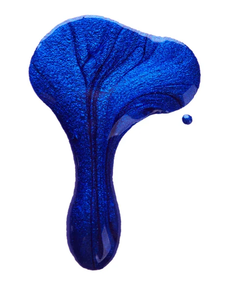 Blots of blue nail polish — Stock Photo, Image