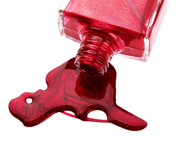 Red nail polish — Stock Photo, Image