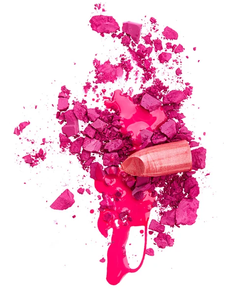 Eye shadow, nail polish and lipstick — Stock Photo, Image