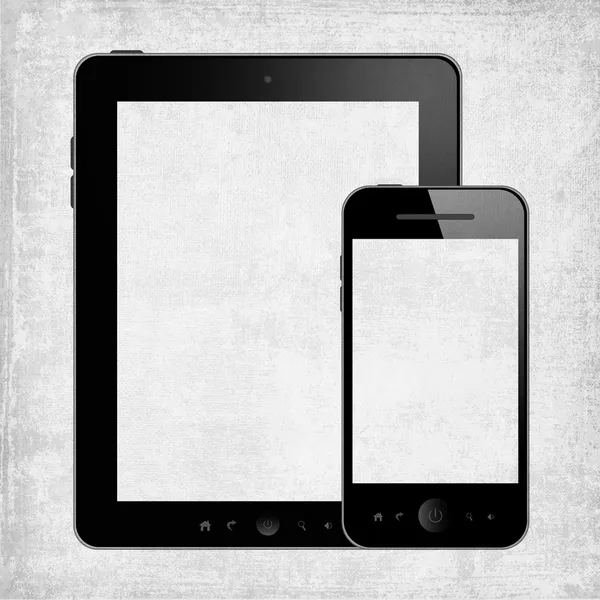 Telefone celular e tablet — Fotografia de Stock