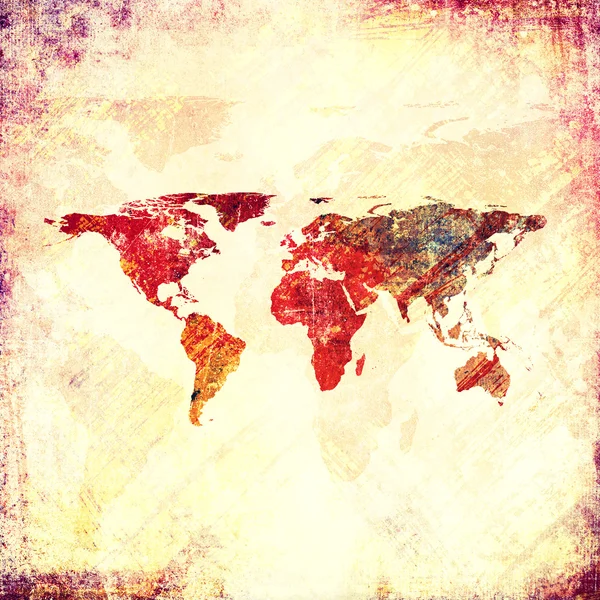 Mappa del mondo — Foto Stock