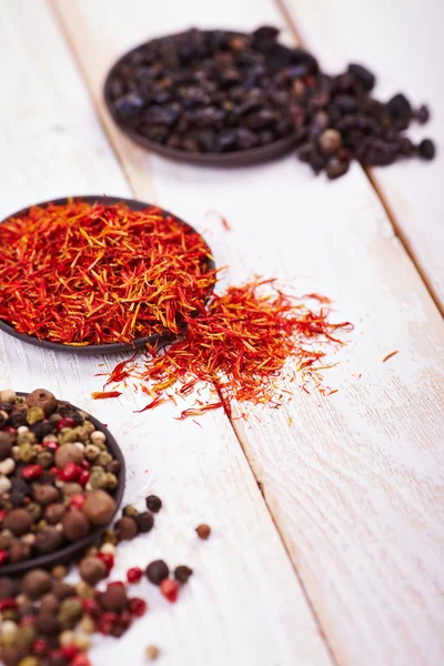 Spices in bowls — Stock Photo, Image