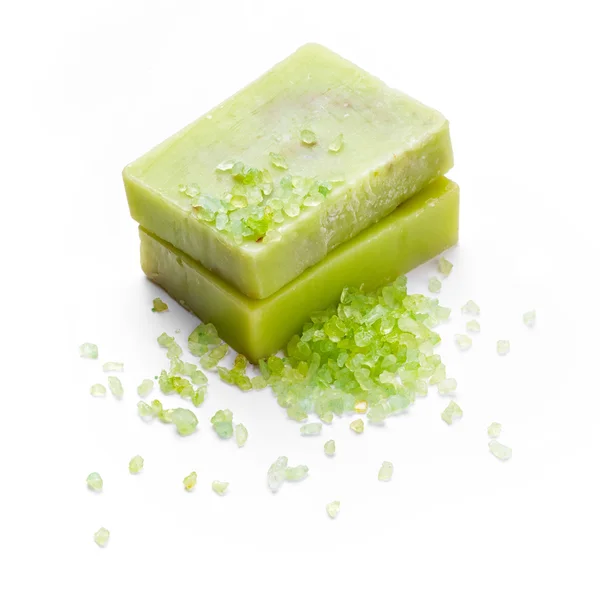 Χειροποίητο σαπούνι πράσινο — Φωτογραφία Αρχείου