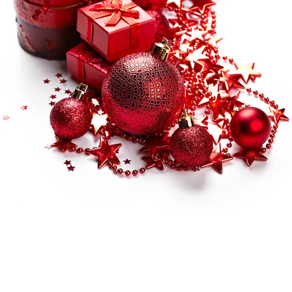 Christmas balls and stars — Stock Photo, Image