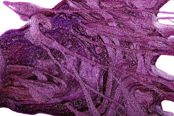 紫色のマニキュアのしみ — ストック写真