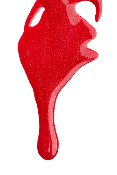 Blot de esmalte de uñas rojo —  Fotos de Stock