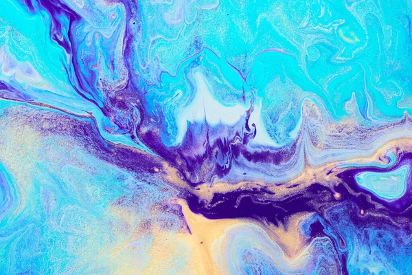 Creative Trendy Marbling Background Photo Floating Paints Texture — Stock Photo, Image