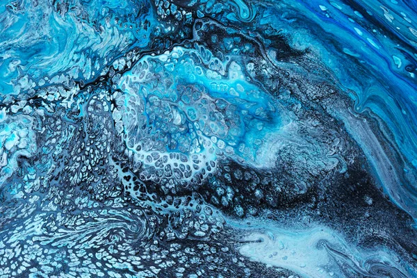 浮遊絵具の抽象的な大理石の質感の写真 — ストック写真