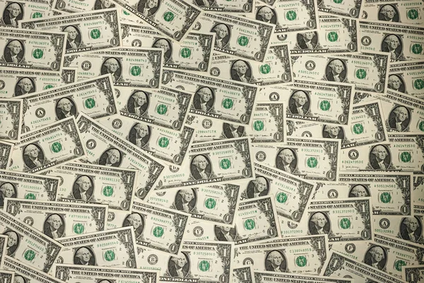 Sfondo Dollari Con Molte Banconote Dollaro — Foto Stock