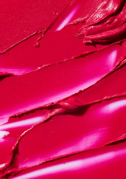 Rot Verschmutzter Lippenstift Kosmetische Textur Hintergrund — Stockfoto