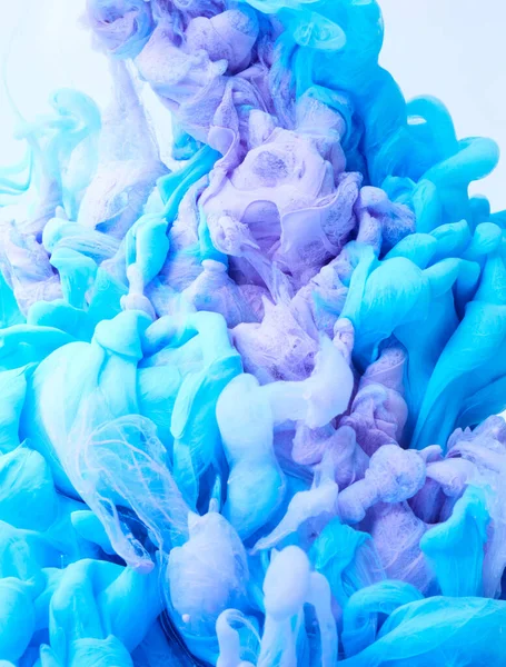 Abstrakcyjny Wybuch Niebieska Farba Plusk Tła Tusz Mieszany Wodzie — Zdjęcie stockowe