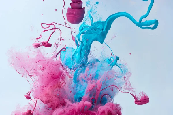 Kreatywne Abstrakcyjne Tło Płynącą Farbą Wodzie — Zdjęcie stockowe