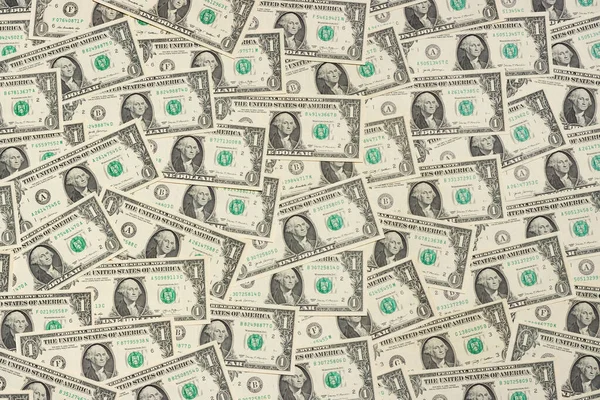 Bir Dolarlık Banknotun Bir Sürü Banknotu — Stok fotoğraf