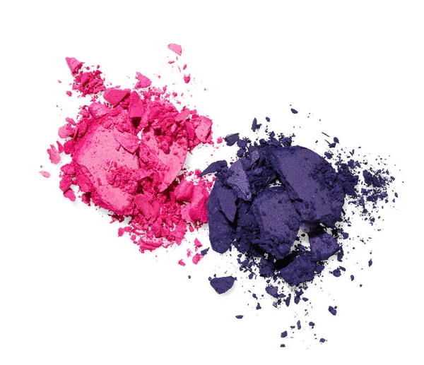 Pink Purple Matte Crushed Eye Shadow Isolated White Background — Stock Photo, Image
