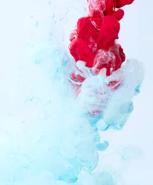 Kreativer Dynamischer Abstrakter Hintergrund Mit Fließenden Farbspritzern Wasser — Stockfoto