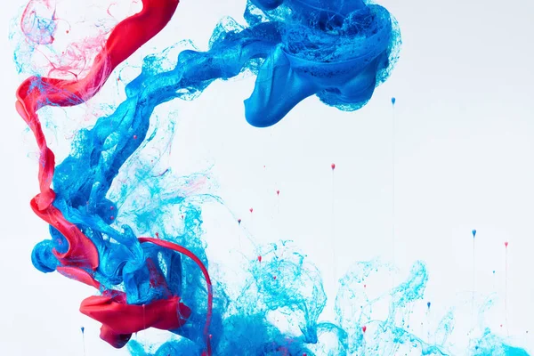 Mixed Ink Dynamic Abstract Background Splash Acrylic Paint Water — Stock Fotó