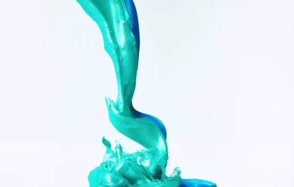 Tinta Mixta Fondo Abstracto Dinámico Con Salpicadura Pintura Acrílica Agua —  Fotos de Stock