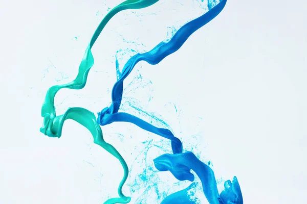 Mixed Ink Dynamic Abstract Background Splash Acrylic Paint Water Flowing — Foto de Stock
