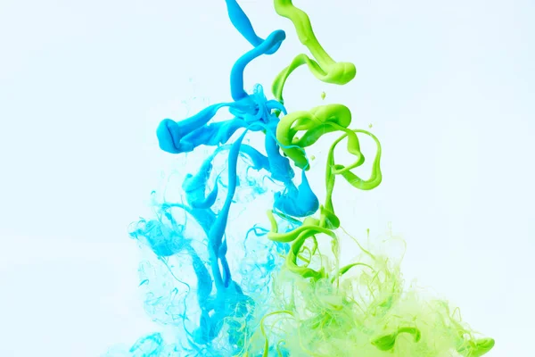 Mixed Ink Dynamic Abstract Background Splash Acrylic Paint Water Flowing — Photo