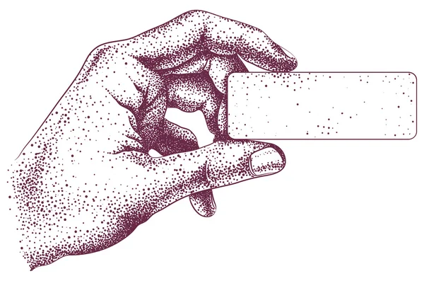 Рука гравіювання — стоковий вектор