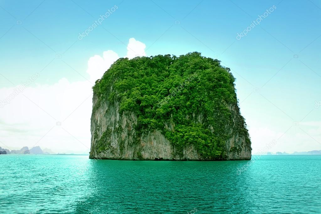 Small island in the sea