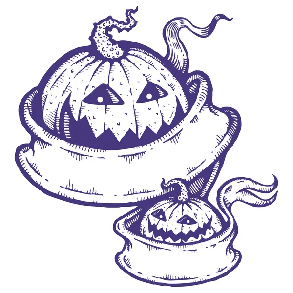 Citrouilles pour Halloween — Image vectorielle