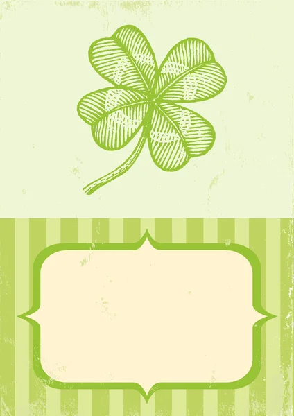 Trèfle à quatre feuilles — Image vectorielle