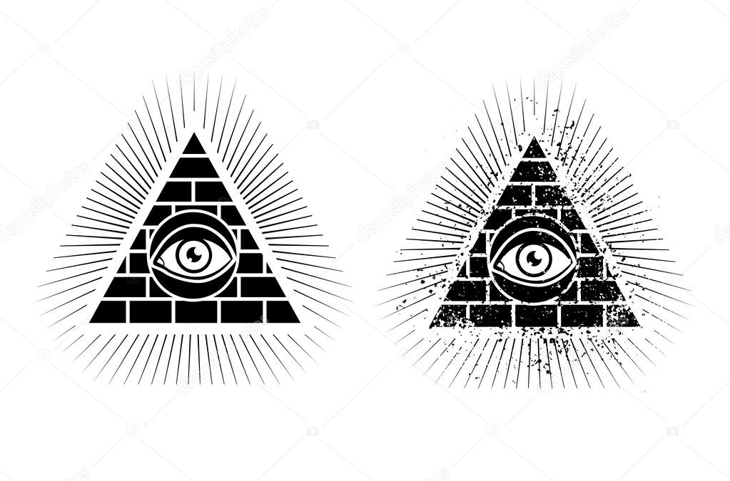Pyramid and eye