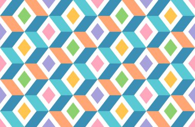 Vektör geometrik, soyut, dikişsiz desen. Modern vektör kusursuz desen. Moda vektör dokusu.