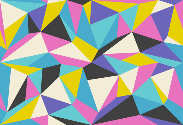 Vector geometric polygon pattern. Modern vector pattern with colorful polygons. Polygons texture. Modern background.