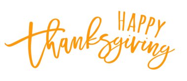 Şükran Günü mesajının tipografisi. Şükran günün kutlu olsun..