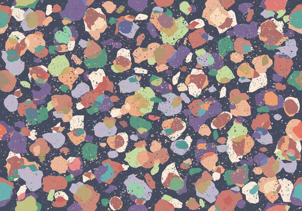 Vintage Modello Terrazzo Vettore Senza Cuciture Stile Retrò Modello Retrò — Vettoriale Stock