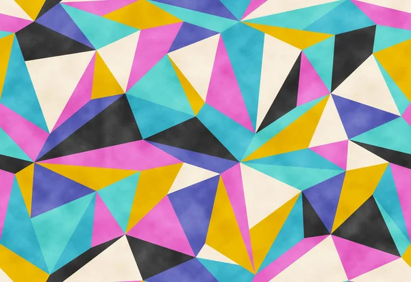 Sömlöst Geometriskt Polygonmönster Modernt Mönster Med Färgglada Polygoner Polygonernas Struktur — Stockfoto