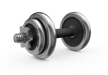 Beyaz arka plan üzerinde izole metal halter