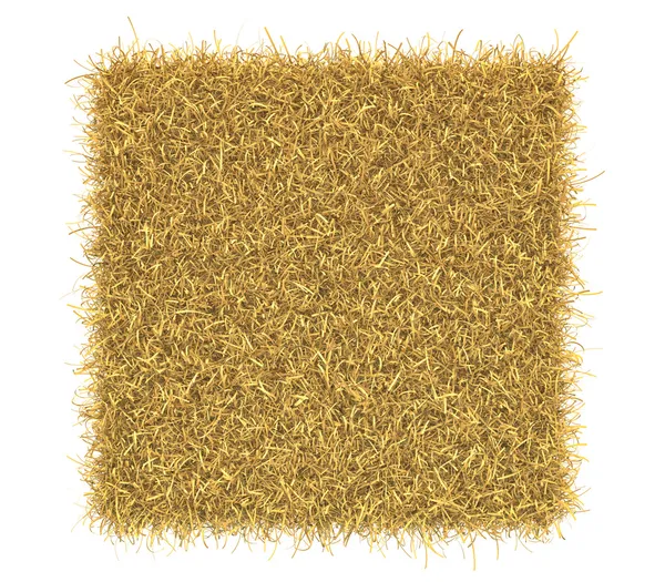 Hay bale isolated on white background — Stock Photo, Image